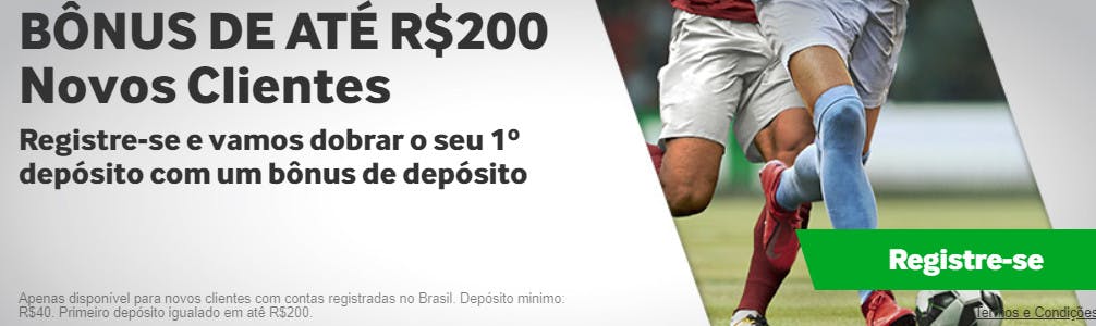 bônus de boas vindas da Betway