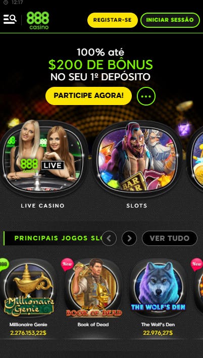 aplicativo da 888casino para celular para Android E iPhone