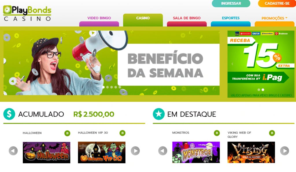 Jogos de cassino da Playbonds