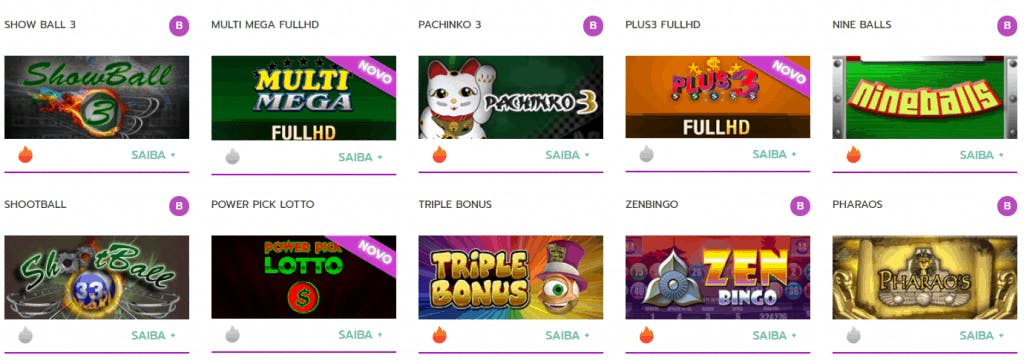 jogar bingo nine balls gratis