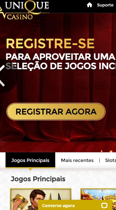 aplicativo da Unique Casino para celular para Android E iPhone