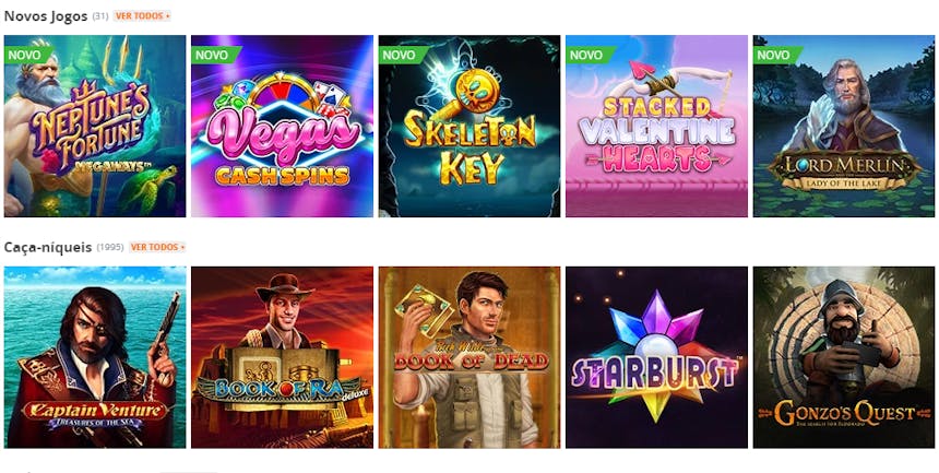 slots e caça-níqueis na Betsson