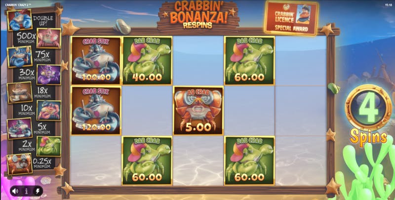 Crabbin' Bonanza Respins Hold & Win