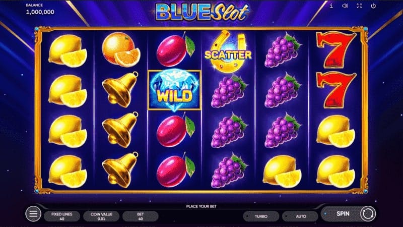 aposta do Blue Slot em jogo