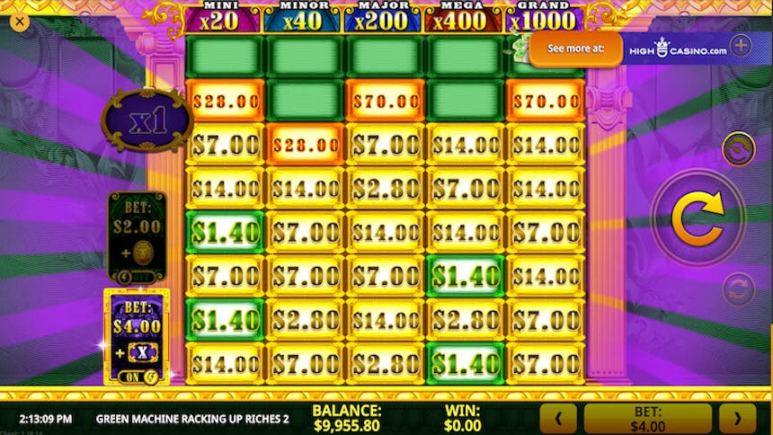 Multiplicador Universal Racking Up Riches