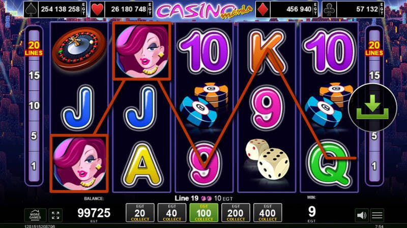 caça-níquel Casino Mania da EGT