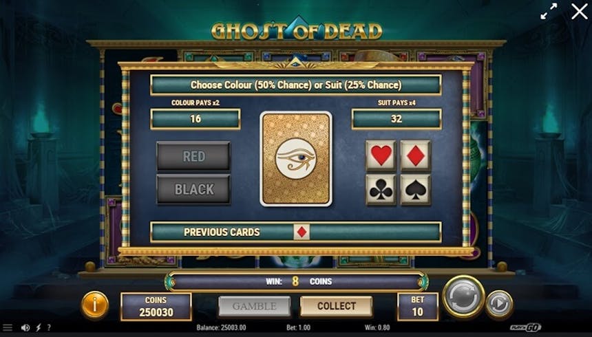 recurso gamble do Ghost of Dead