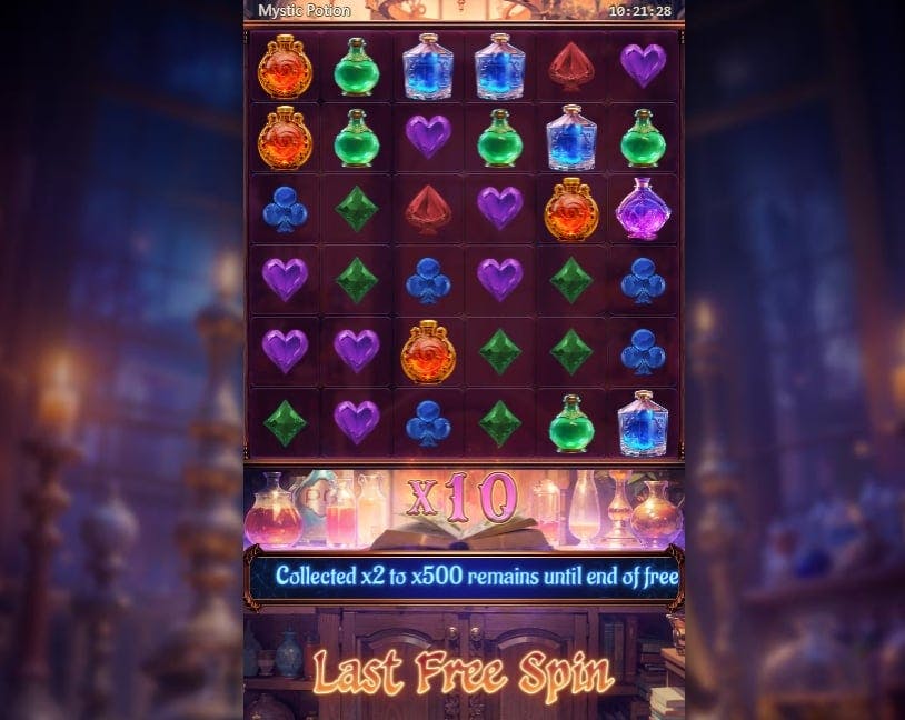 free spins mystic potion