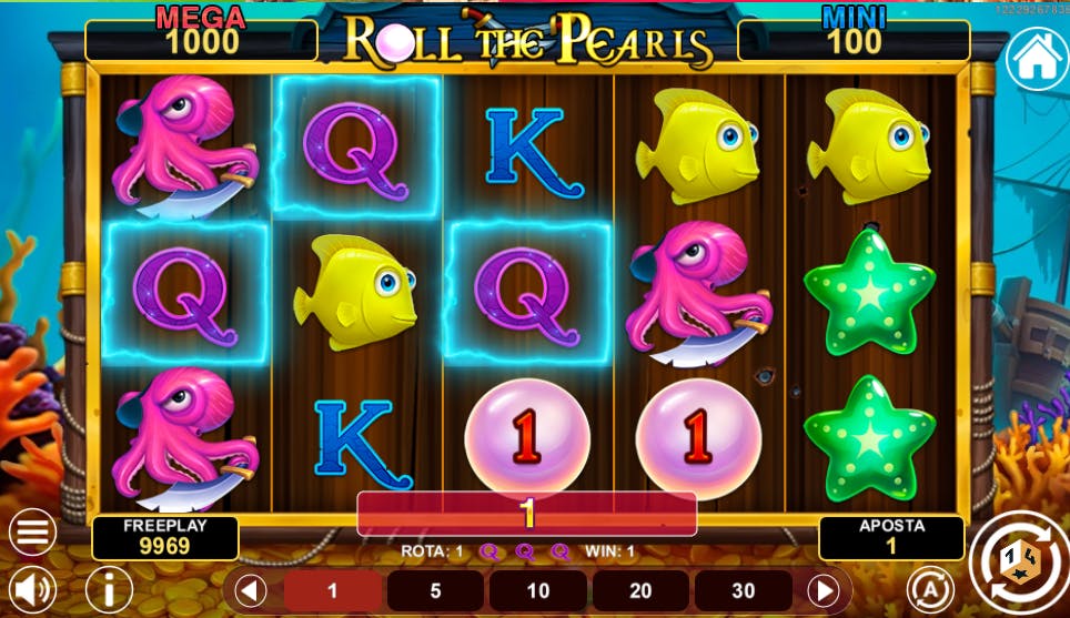 slot Roll the Pearls Hold and Win