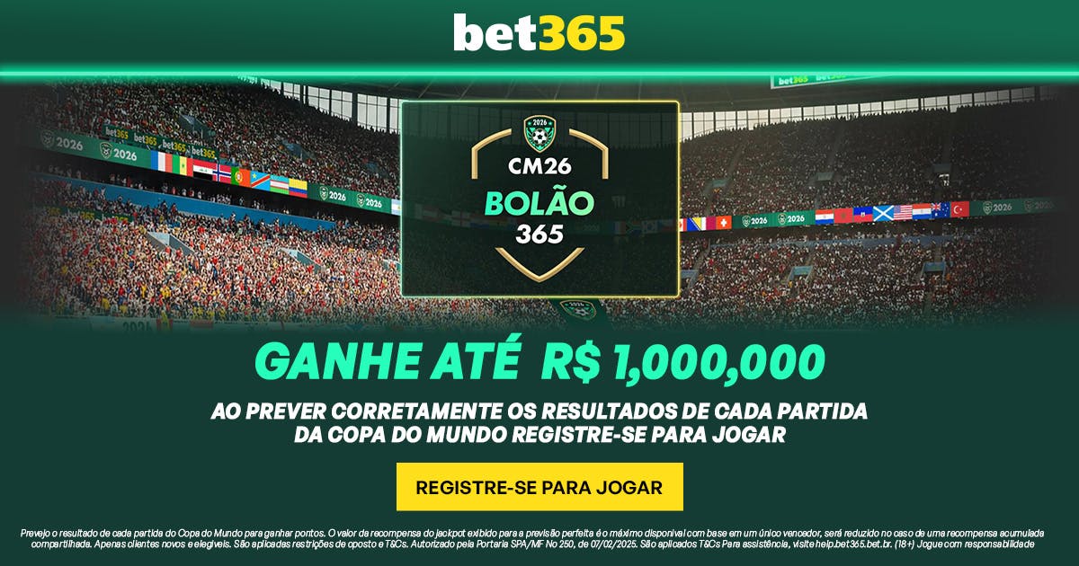 bet365 lança nova edição do Bolão365 com prêmios de até R$ 1 milhão